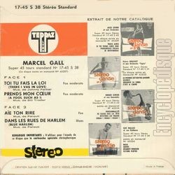 [Pochette de Stro danse n17 (Marcel GALL) - verso]