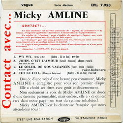 [Pochette de Wy wy (Micky AMLINE) - verso]