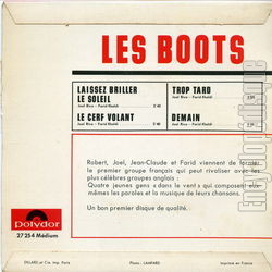 [Pochette de Laissez briller le soleil (Les BOOTS) - verso]