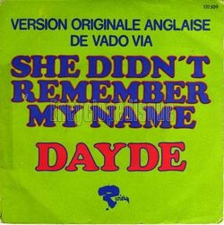 [Pochette de She didn’t remember my name (Jol DAYD)]