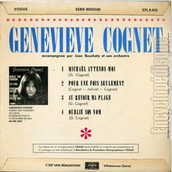 [Pochette de Michal, attends-moi (Genevive COGNET) - verso]