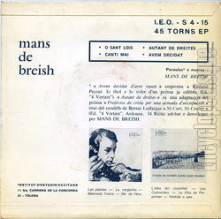 [Pochette de O Sant Lois (Mans de BREISH) - verso]