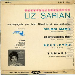 [Pochette de Dis-moi mamie (Liz SARIAN) - verso]