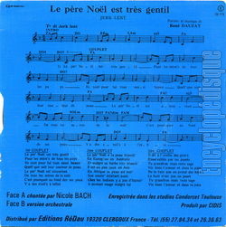 [Pochette de Le Pre Nol est trs gentil (Nicole BACH) - verso]