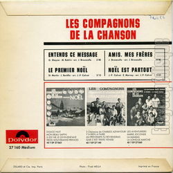 [Pochette de Nols modernes (Les COMPAGNONS DE LA CHANSON) - verso]