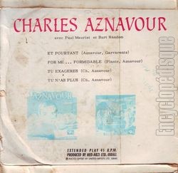 [Pochette de Et pourtant (Charles AZNAVOUR) - verso]