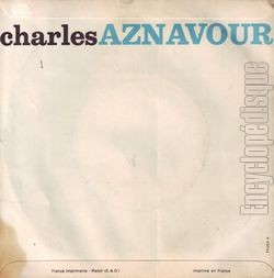 [Pochette de La bohme (Charles AZNAVOUR) - verso]