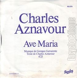 [Pochette de Ave Maria (Charles AZNAVOUR) - verso]