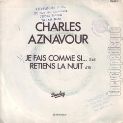 [Pochette de Je fais comme si (Charles AZNAVOUR)]