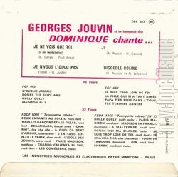 [Pochette de Je (Georges JOUVIN) - verso]