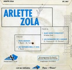 [Pochette de Elles sont coquines (Arlette ZOLA) - verso]