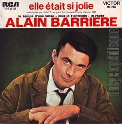 [Pochette de Elle tait si jolie (Alain BARRIRE)]