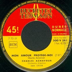 [Pochette de Mon amour, protge-moi (Charles AZNAVOUR)]