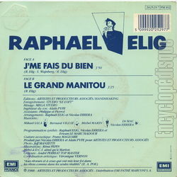 [Pochette de J’me fais du bien (Raphal LIG) - verso]