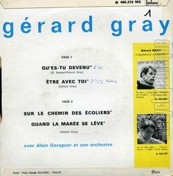 [Pochette de Qu’es-tu devenu (Grard GRAY) - verso]