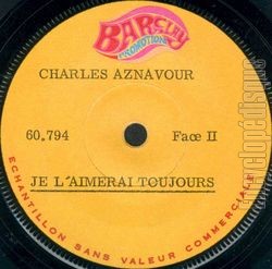 [Pochette de Les bons moment (Charles AZNAVOUR) - verso]