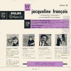 [Pochette de Chansons insolites - 11me srie (Jacqueline FRANOIS) - verso]