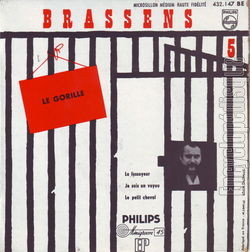 [Pochette de Le gorille - 5me srie (Georges BRASSENS)]