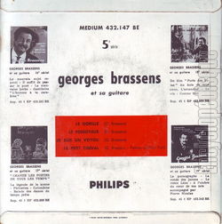 [Pochette de Le gorille - 5me srie (Georges BRASSENS) - verso]