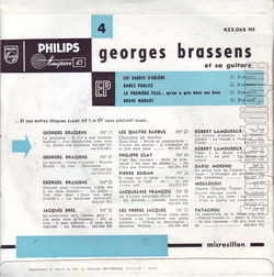 [Pochette de Les sabots d’Hlne - 4me srie (Georges BRASSENS) - verso]