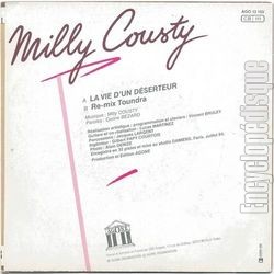 [Pochette de La vie d’un dserteur (Milly COUSTY) - verso]