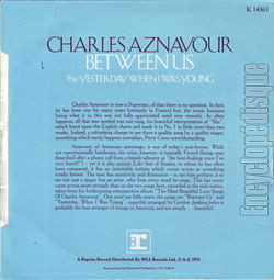 [Pochette de Between us (Charles AZNAVOUR) - verso]