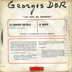 [Pochette de Quand je chante…je deviens chanson (Georges DOR) - verso]