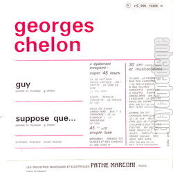 [Pochette de Guy (Georges CHELON) - verso]