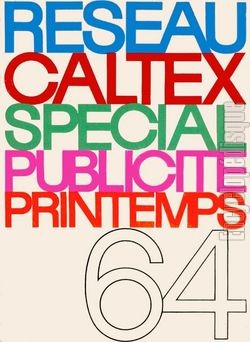 [Pochette de Rseau Caltex Spcial Publicit Printemps 64 (PUBLICIT)]