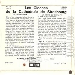 [Pochette de Les cloches de la cathdrale de Strasbourg (DOCUMENT) - verso]