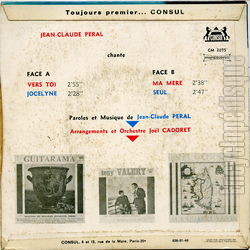 [Pochette de Vers toi (Jean-Claude PRAL) - verso]