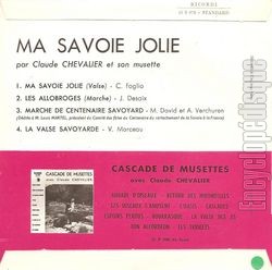 [Pochette de Ma Savoie jolie (Claude CHEVALIER) - verso]