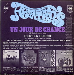 [Pochette de Un jour de chance (ALBATROS) - verso]