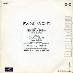 [Pochette de Penser  toi (Pascal BACOUX) - verso]