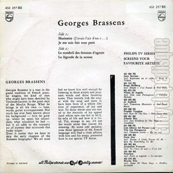 [Pochette de Marinette (Georges BRASSENS) - verso]