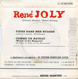 [Pochette de Viens dans mes nuages (Ren JOLY) - verso]