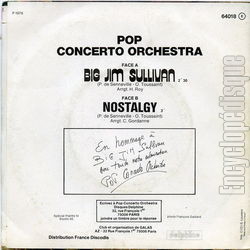 [Pochette de Big Jim Sullivan (POP CONCERTO ORCHESTRA) - verso]