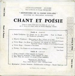 [Pochette de Chant et posie (JEUNESSE) - verso]