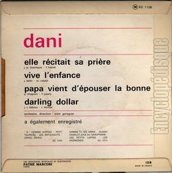 [Pochette de Elle rcitait sa prire (DANI) - verso]