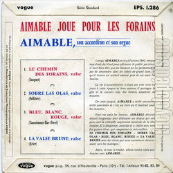 [Pochette de Aimable joue pour les forains - vol. 30 (AIMABLE) - verso]