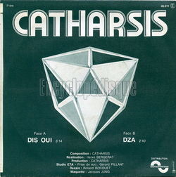 [Pochette de Dis oui (CATHARSIS) - verso]