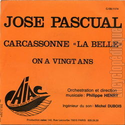 [Pochette de Carcassone "la belle" (Jos PASCUAL) - verso]