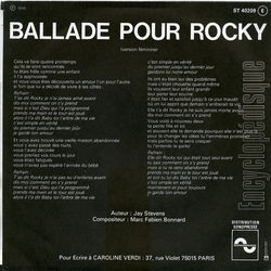 [Pochette de Ballade pour Rocky (Caroline VERDI) - verso]