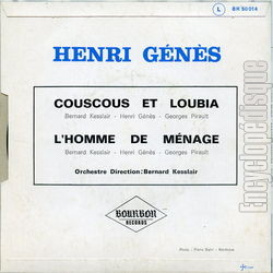 [Pochette de L’homme de mnage (Henri GNS) - verso]