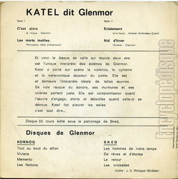 [Pochette de Katel dit Glenmor (KATEL) - verso]