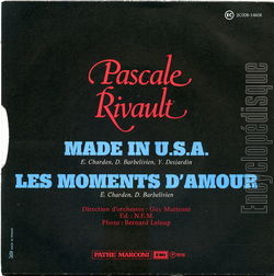 [Pochette de Made in U.S.A. (Pascale RIVAULT) - verso]