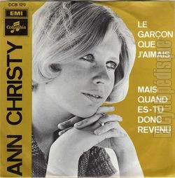 [Pochette de Le garon que j’aimais (Ann CHRISTY)]