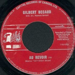 [Pochette de Au revoir (Gilbert BCAUD)]