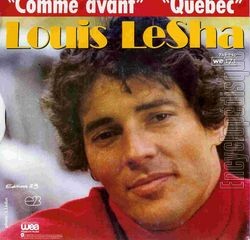 [Pochette de Comme avant (Louis LESHA) - verso]