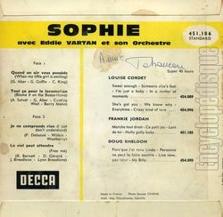 [Pochette de Quand un air vous possde (SOPHIE) - verso]